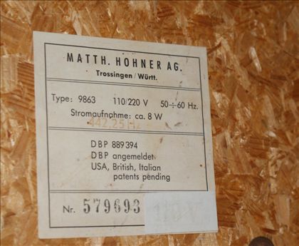 Hohner-Cembalet rare early keyboard